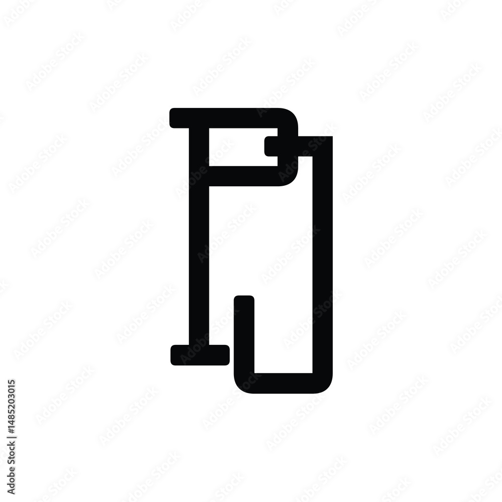 PJ monogram logo design letter text name symbol monochrome logotype alphabet character simple logo PJ monogram logo design letter text name symbol monochrome logotype alphabet character simple logo