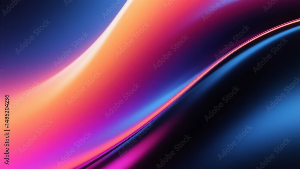 Obraz premium Abstract Gradient Background with Smooth Curves