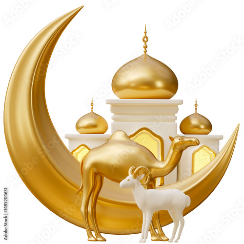 Eid Al Adha 3D Illustration
