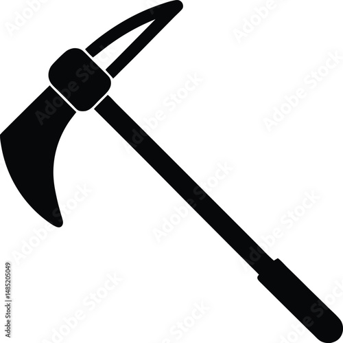 Pickaxe and Shovel Icon Vector Illustration