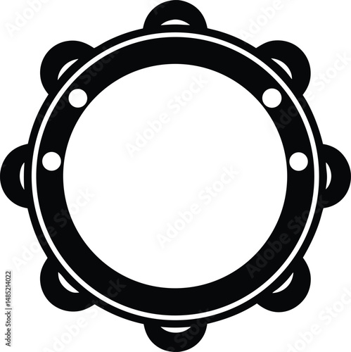 tambourine icon vector illustration