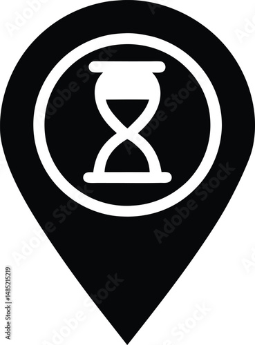 time marker icon vector illustration
