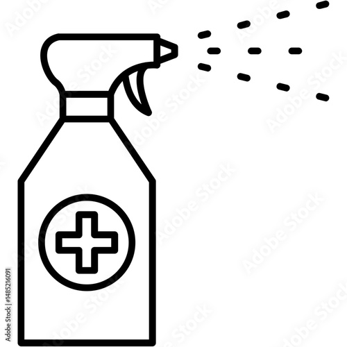 Disinfectant Bottle Icon