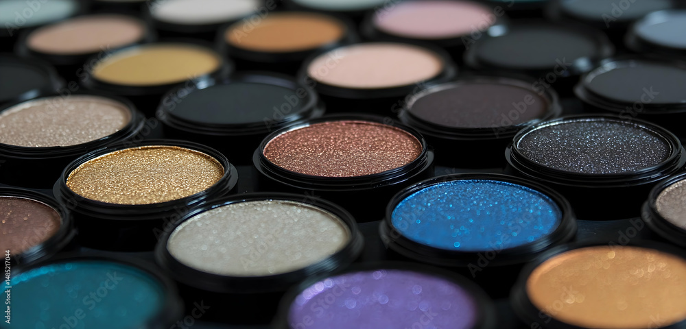 Magnetic eyeshadow single pans with blank packaging, professional Z-palette style Magnetic eyeshadow single pans with blank packaging, professional Z-palette style