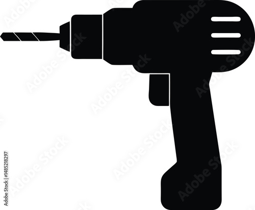 wall drill icon vector illustration