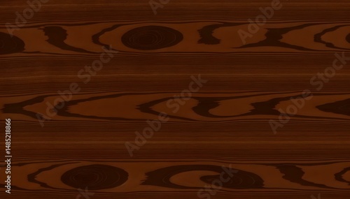 Rich Walnut Wood with Swirling Dark Brown and Black Grains, Polished Semi-Matte Finish

