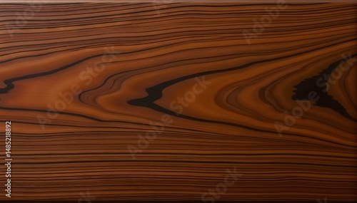 Rich Walnut Wood with Swirling Dark Brown and Black Grains, Polished Semi-Matte Finish


