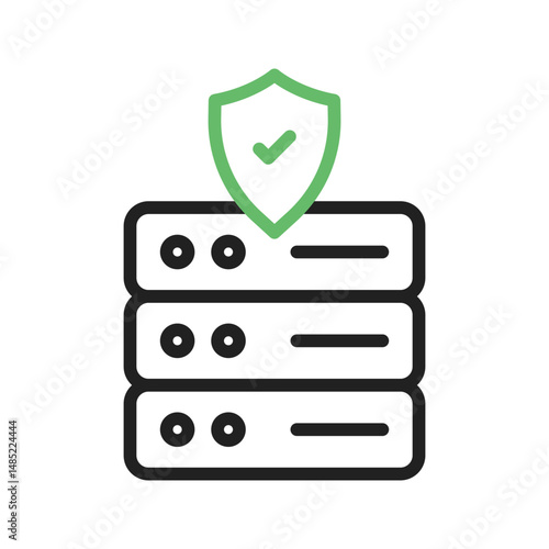Secure Server icon vector image. Suitable for mobile apps, web apps and print media.
