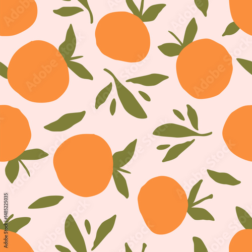 Contemporary orange pattern