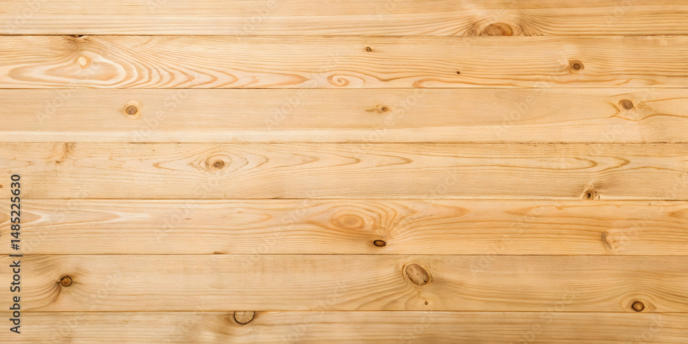 Fototapeta premium Wooden Floor with Natural Grain and Knots