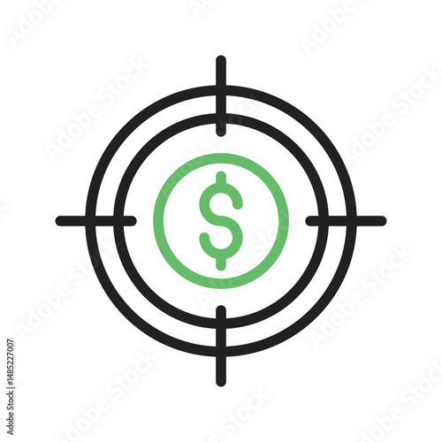 Target Marketing I icon vector image. Suitable for mobile apps, web apps and print media.