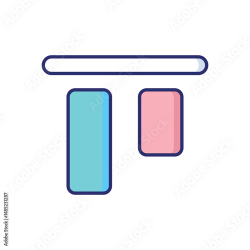 Top Align Vector icon