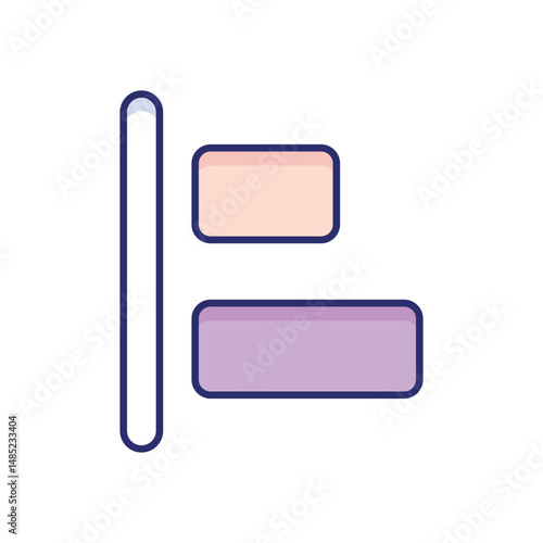 Left Align Vector icon