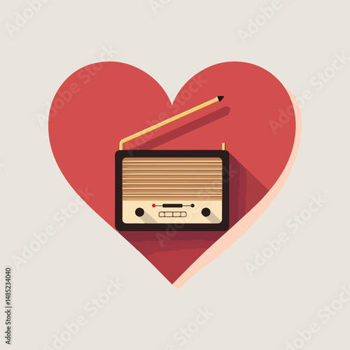 Creative vector illustrations for National Radio Day showing radio devices, signals, communication icons, and abstract elements in clean flat style.