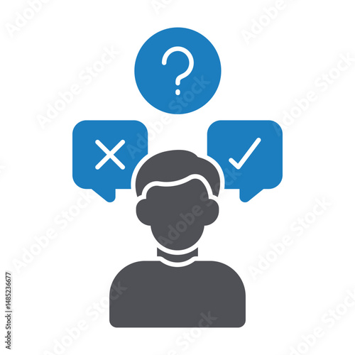 Conclusion Vector icon which can easily modify or edit