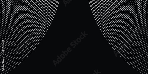 Luxury premium Super Car Automobile Urban Design Background. Premium Black Silver Metallic Shine lines Effect Display showroom in store. Luxurious Brand Royal High Standard Award Background Template