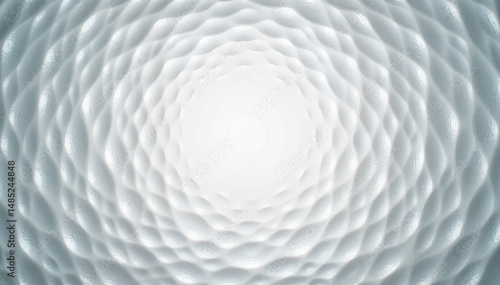 Obraz premium Abstract textured pattern with ripples in soft white tones 