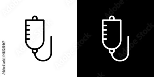 X-ray scan icon line art, vector set