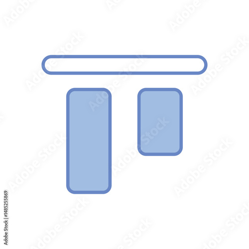 Top Align Vector icon
