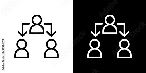 Third party icon line art, vector set