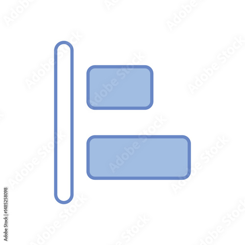 Left Align Vector icon
