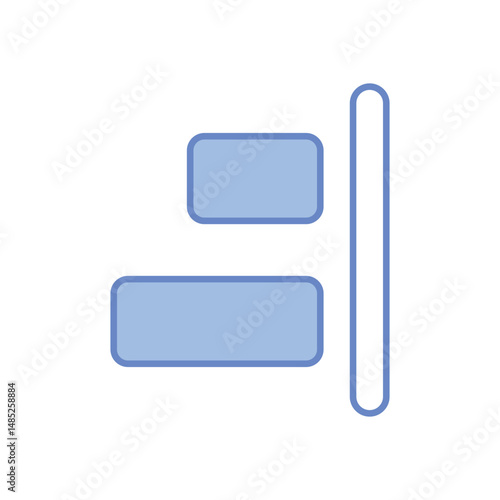 Right Align Vector icon