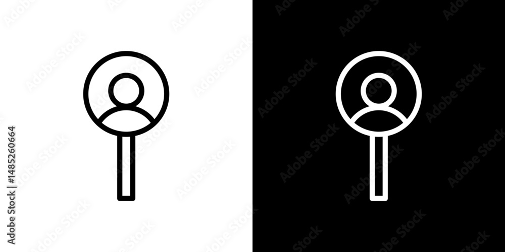 Hiring icon line art, vector set Hiring icon line art, vector set