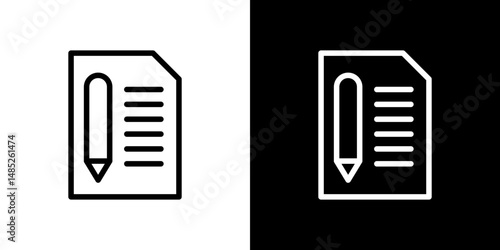 Foam icon line art, vector set