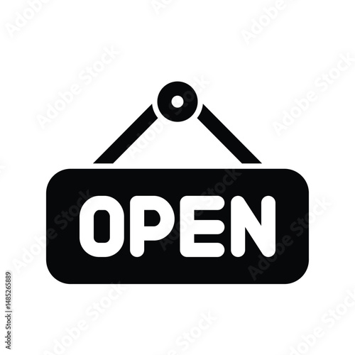 Open Close icon design template