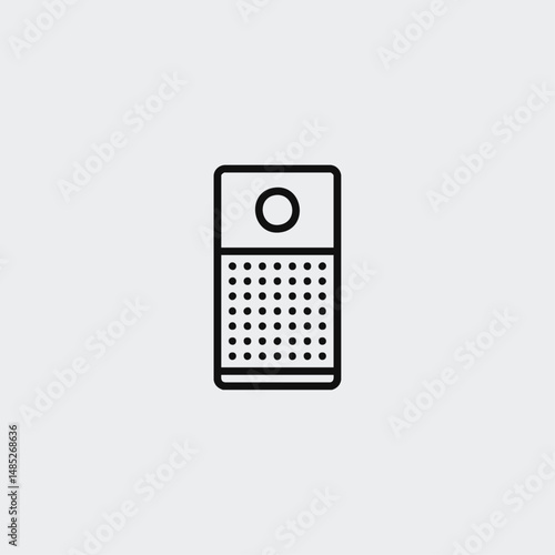 Air purifier icon logo flat vector design