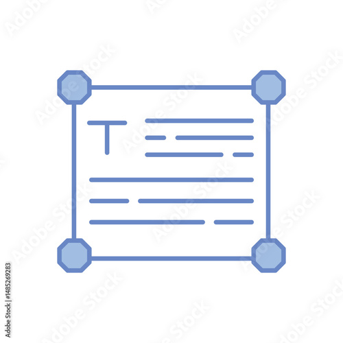 Text Box Vector icon