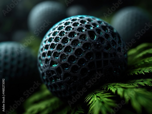 Futuristic spherical object...