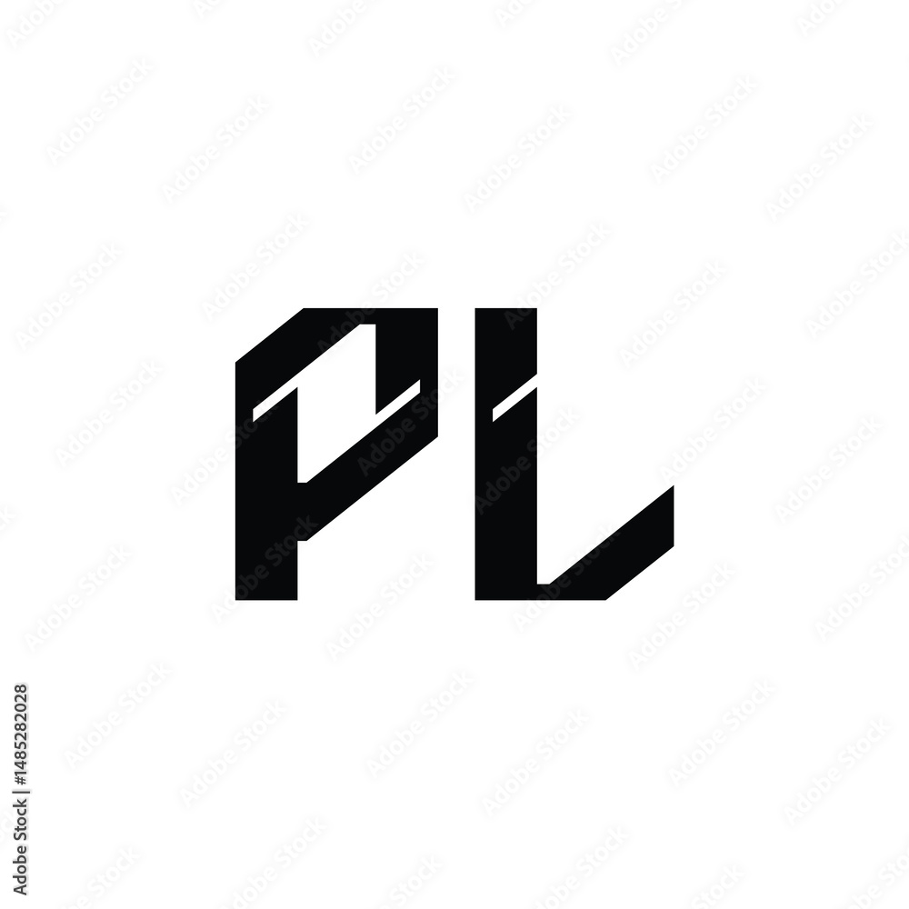 PL monogram logo design letter text name symbol monochrome logotype alphabet character simple logo PL monogram logo design letter text name symbol monochrome logotype alphabet character simple logo
