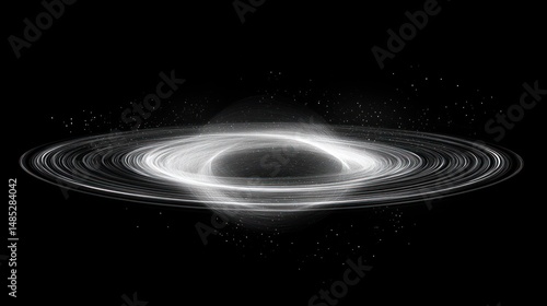 Cosmic ringed planet