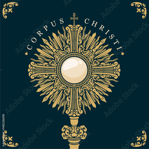 vector corpus christi poster template