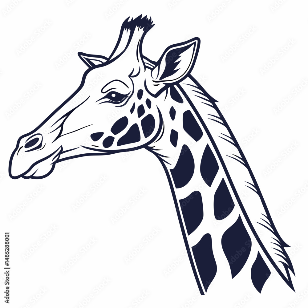 Naklejka premium giraffe vector illustration