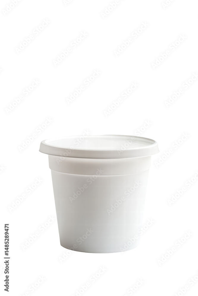 Isolated White Plastic Food Container Isolated White Plastic Food Container