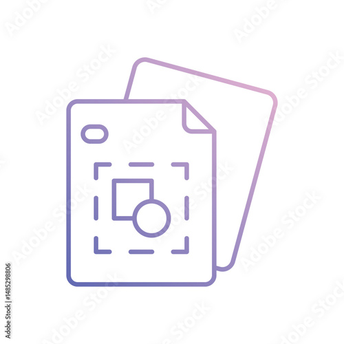Draft  Vector icon