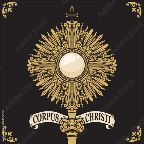 vector corpus christi poster template