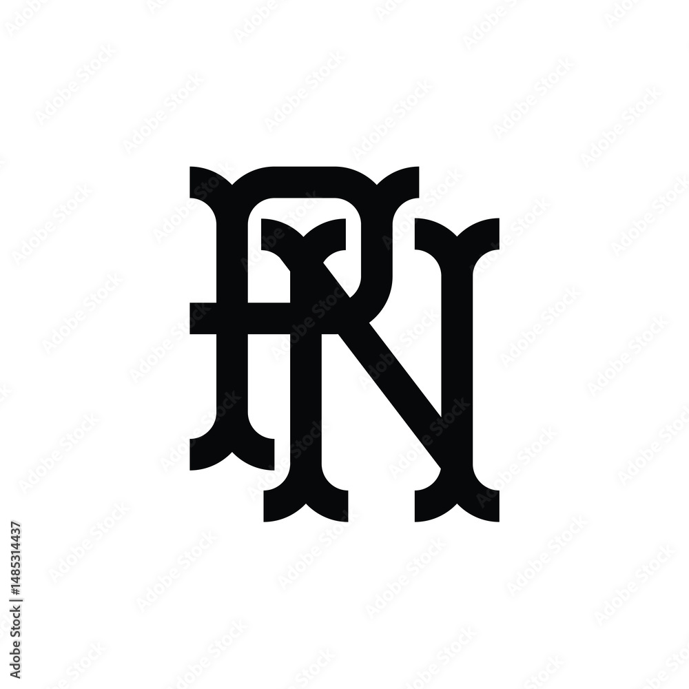 PN monogram logo design letter text name symbol monochrome logotype alphabet character simple logo PN monogram logo design letter text name symbol monochrome logotype alphabet character simple logo
