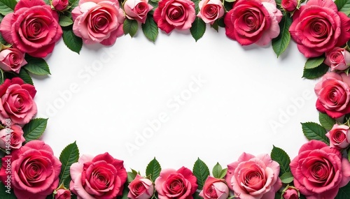 Symmetrical rose pattern inside a square frame , symmetry, fabric