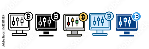 Trading Icon Set Multiple Style Collection