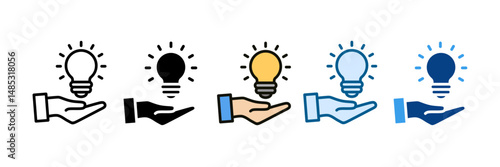 Creativity Icon Set Multiple Style Collection