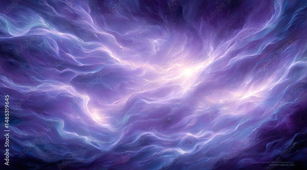 Cosmic nebula swirling with ethereal light Cosmic nebula swirling with ethereal light