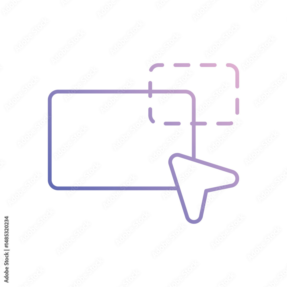 Live Paint Selection Tool Vector icon Live Paint Selection Tool Vector icon