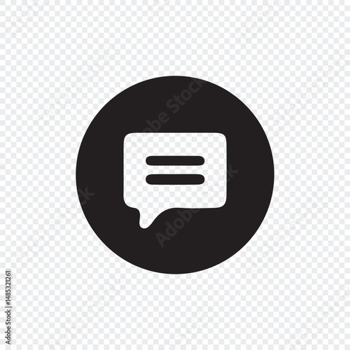 Text Message icon set in line style. Social media message. Vector illustration isolated on white background. eps 10