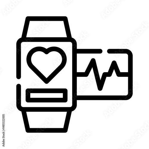 wearable device line icon