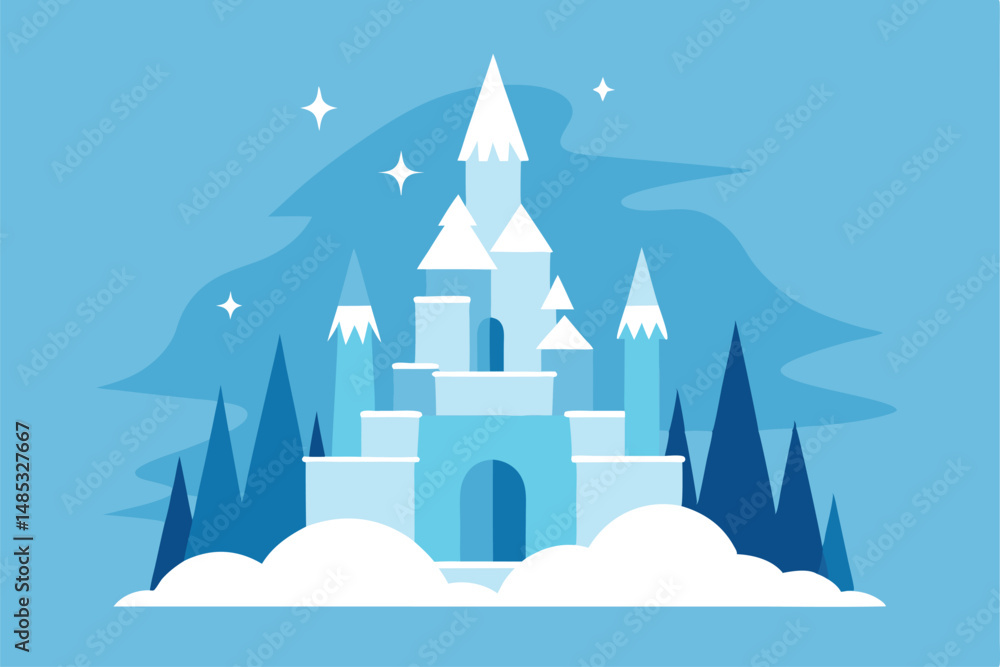 Obraz premium vector illustration of church