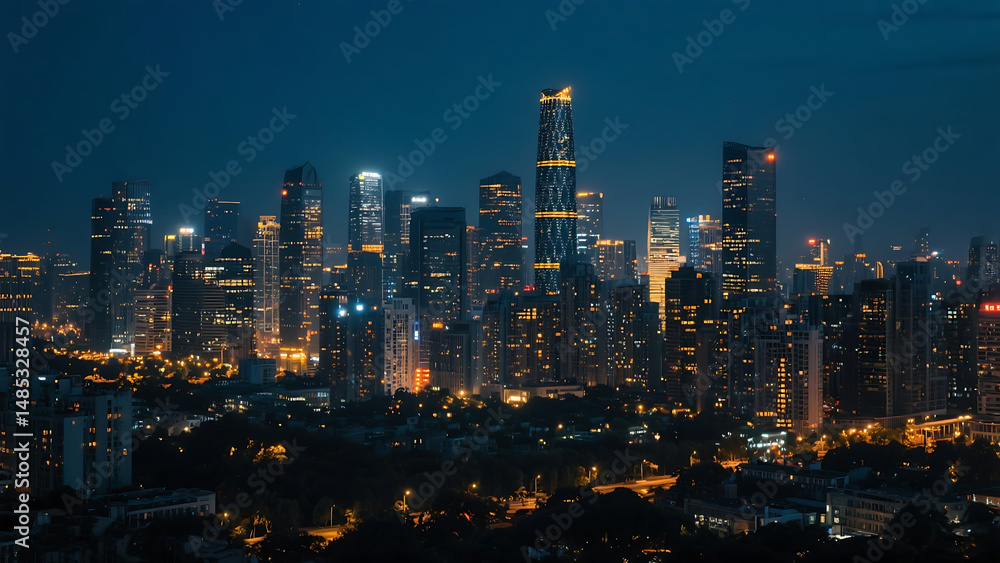 Naklejka premium cityscape