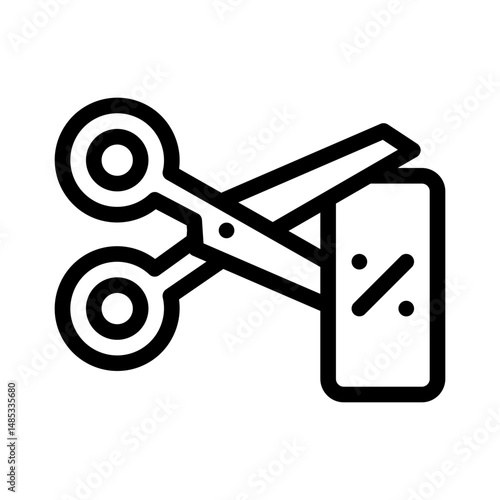 tax deduction line icon